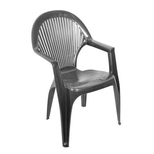 Fotel ogrodowy SYRENA grafitowy - wysokie oparcie