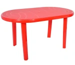Stół JANTAR owalny 135x80cm - czerwony K