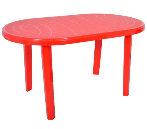 Stół owalny JANTAR czerwony - zdjęcie główne