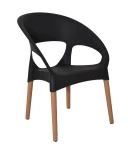 Fotel Oxford wys.siedz.42cm- antracyt/ buk 