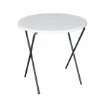 Stolik TOPAZ śr.65cm turyst. - biały K