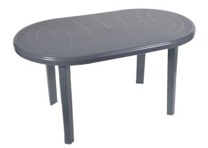 Stół JANTAR owalny 135x80cm - szary K