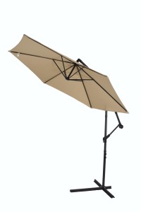 Parasol boczny 300 cm polyester - beżowy