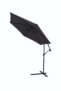 Parasol boczny 300 cm polyester - grafitowy