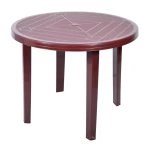 Stół OPAL okrągły śr.90cm - bordo K