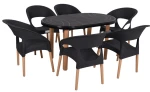 Zestaw JANTAR 6os-antracyt(oxf.ant6 szt+ jantG/B)