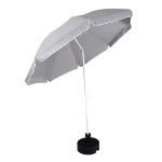 Parasol ogrodowy POLY 240 cm. - szary