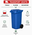 Pojemnik 240l produkt polski-na śmieci niebieski