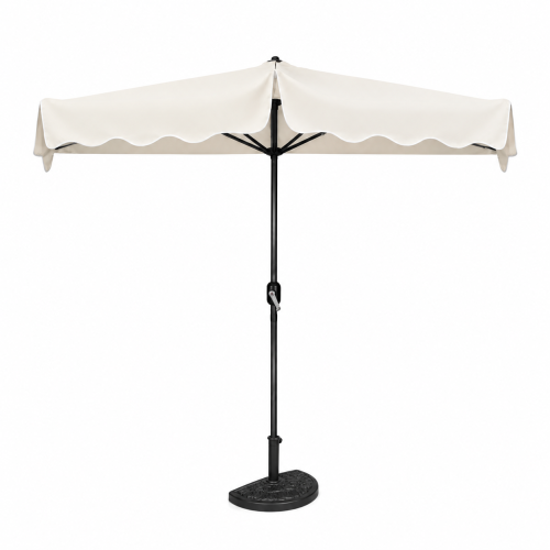 parasol 270 cm połówkowy beżowy.png