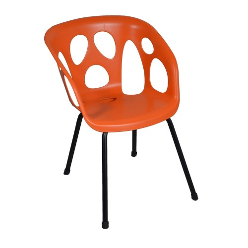 Krzesło GHOST pomarańczowe