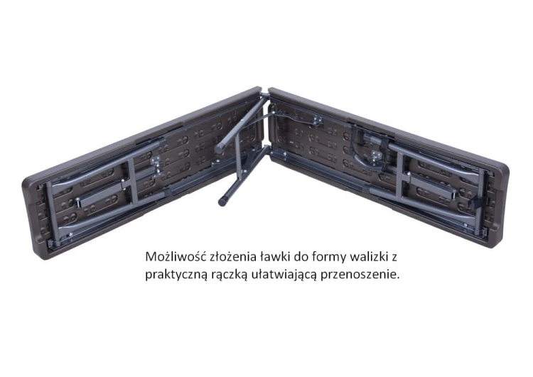 Ławka cateringowa brązowa 4