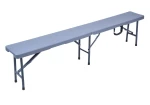 Ławka cateringowa składana 180 cm. - szara