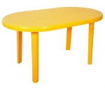 Stół JANTAR owalny 135x80cm - żółty K