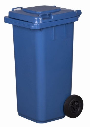 Pojemnik na śmieci 120l - niebieski