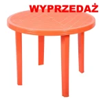 Stół OPAL okrągły śr.90cm - pomarańczowy K