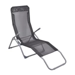 Leżak plażowy - grafitowy